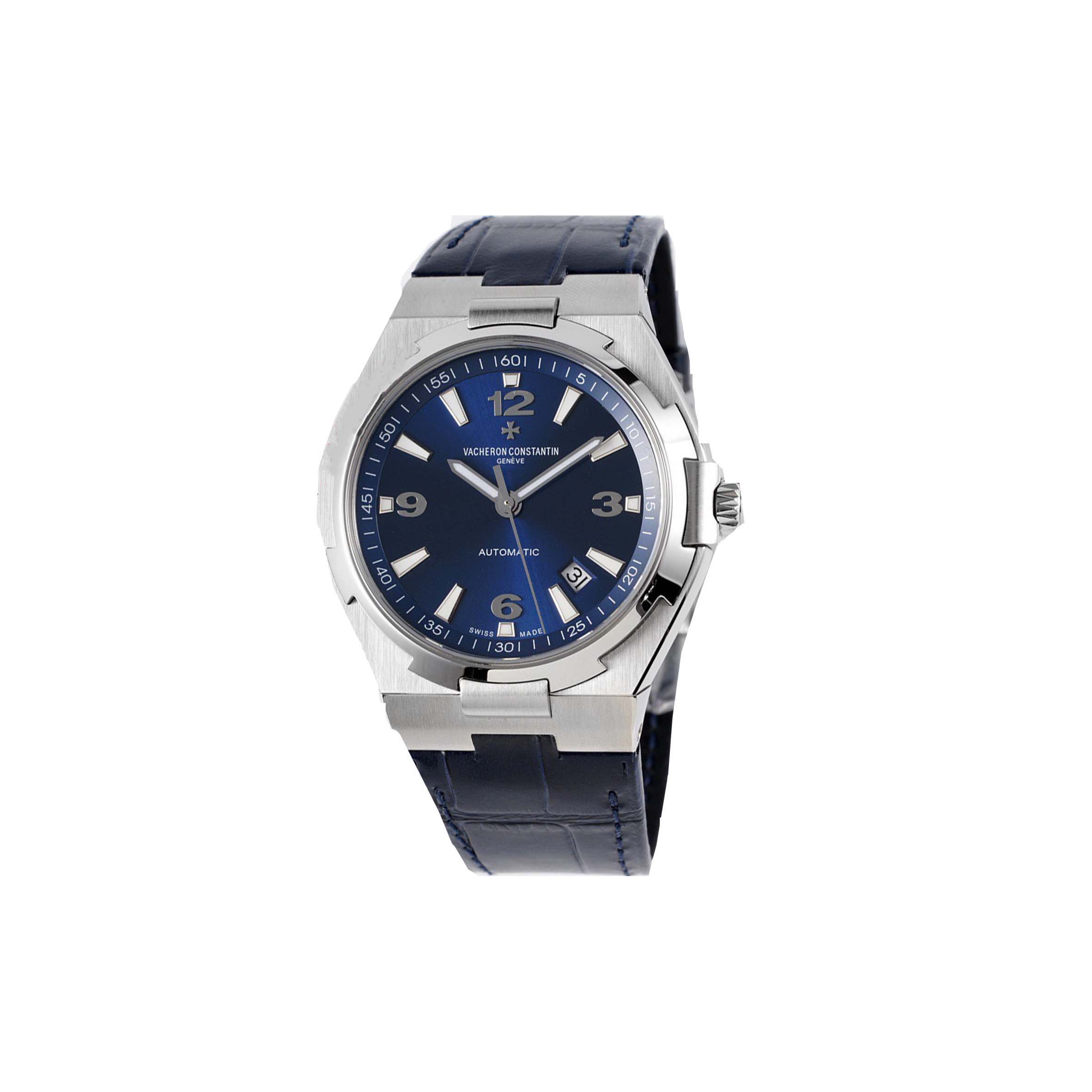 VACHERON CONSTANTIN AUTOMATIC BLUE DIAL WATCH 47040/000A-9008